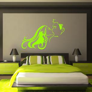 Wall decal Passionate kiss