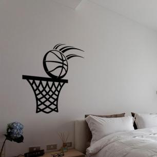 Wall decal Basketball and hoop
