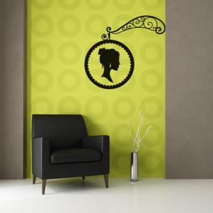 Wall decal Baroque and portrait of a woman