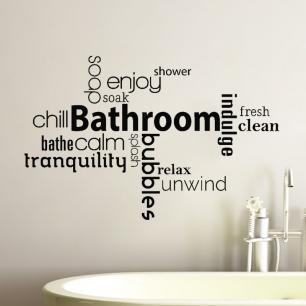 Wall decal Bathroom, enjoy, calm…