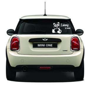 And the panda Wall sticker Baby on board customizable