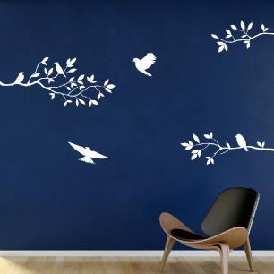 Wall decal Branches of tree and birds