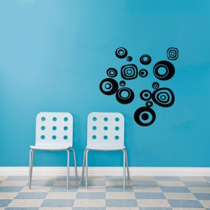 Wall decal artistic bubbles