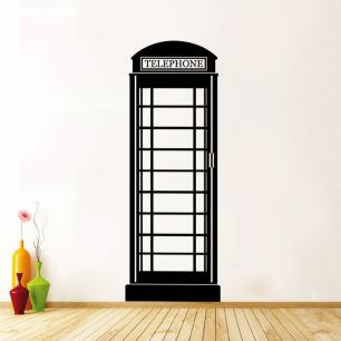 Wall decal London phone booth