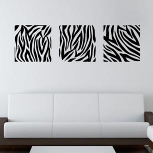Zebra patroon vierkanten
