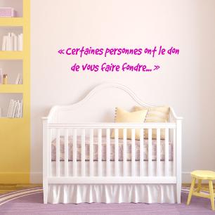 Wall decal Certaines personnes ont le don decoration