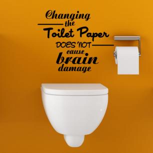 Sticker Changing the toilet paper design
