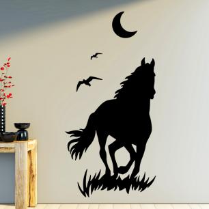 Horse and Moon Wall decal