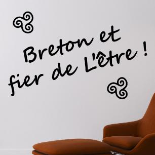 Vinilo citación Breton fier de l'être