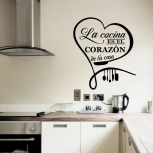Sticker citation cuisine La cocina es el Corazon de la casa