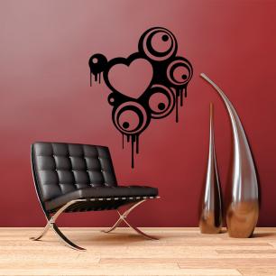 Wall decal Artistic heart