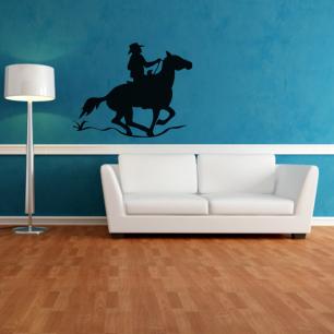 Wall decal Cowboy on his horse