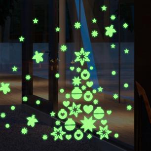 Wall decal Glow in the dark Christmas decoration