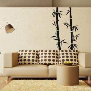 Wall decal Two large bamboo sticks