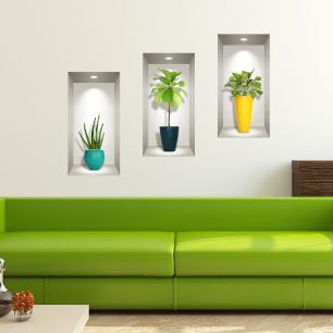 Wall decal 3D southern plants
