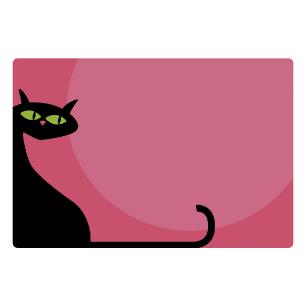 Sticker Elegante Katze