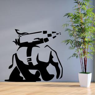 Elephant of space Wall decal