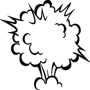 Sticker explosion de la bombe