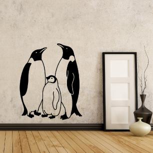 Penguin family Wall decal