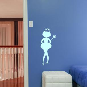 Fairy dancer with crown wall decal