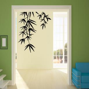 Sticker feuilles de bambou décoratif