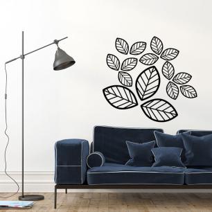 Wall decal leaves of bourdaine
