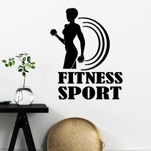 Muursticker Fitness sport II
