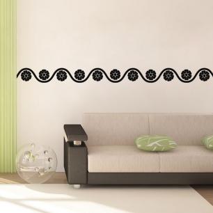 Wall decal Aligned flowers