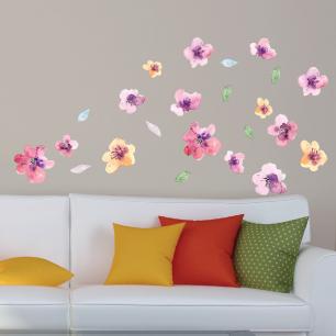 Wall decal flower romantic spring