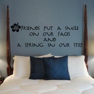 Wall decal Friends smile