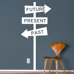 Wall decal Future, present, past - decoration