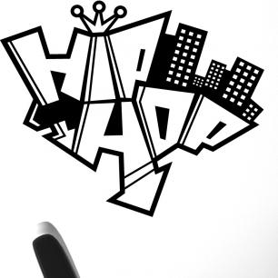 Hip hop graffiti stickers