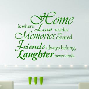 Wall decal Home is where love resides