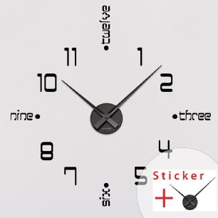 Sticker horloge L'heure à l'anglaise