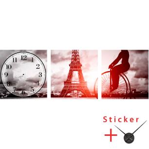 Sticker horloge Paris