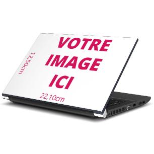 Wall decal customizable image laptop cover 10 pouces - 12.5x22.1cm
