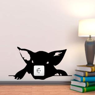 Wall sticker for Light switch Pigheaded