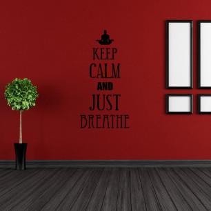 Wall decal Keep Calm and Just Breathe