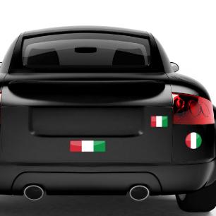Car Sticker Kit of various Italian flags