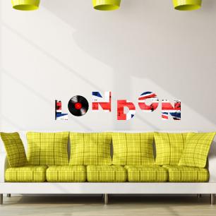 Wall decal LONDON Union Jack vinyl