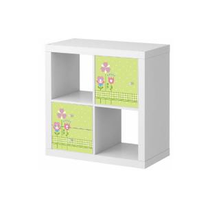 Sticker meubles Ikea Fleurs sur le pré vert