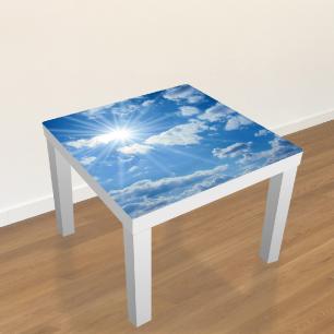 Sticker meubles LACK Ikea Nuages &#8203;&#8203;et soleil