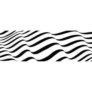 Muursticker golven patroon 1
