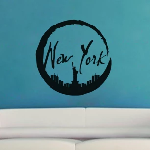 Sticker New-York encerclée
