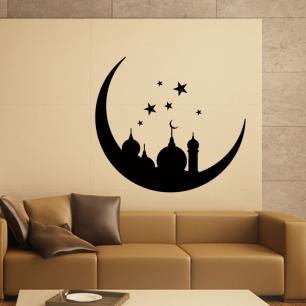 Wall decal East Monument on the moon and stars