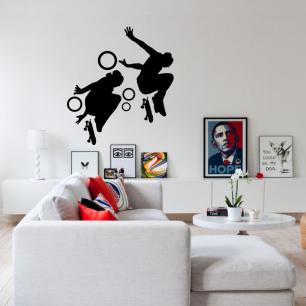 Wall decal Collective parade of Skaters