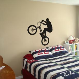 Wall decal Parade of a ciclyste