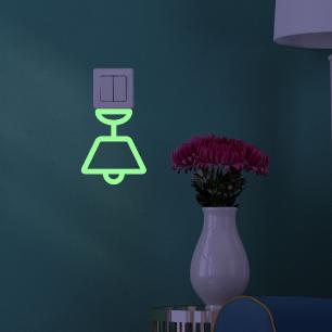 Wall decal glow in the dark Hanging lamp