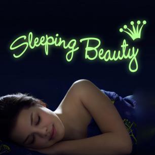 Sticker phosphorescent Sleeping Beauty