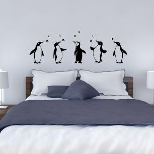 Singing penguins Wall decal